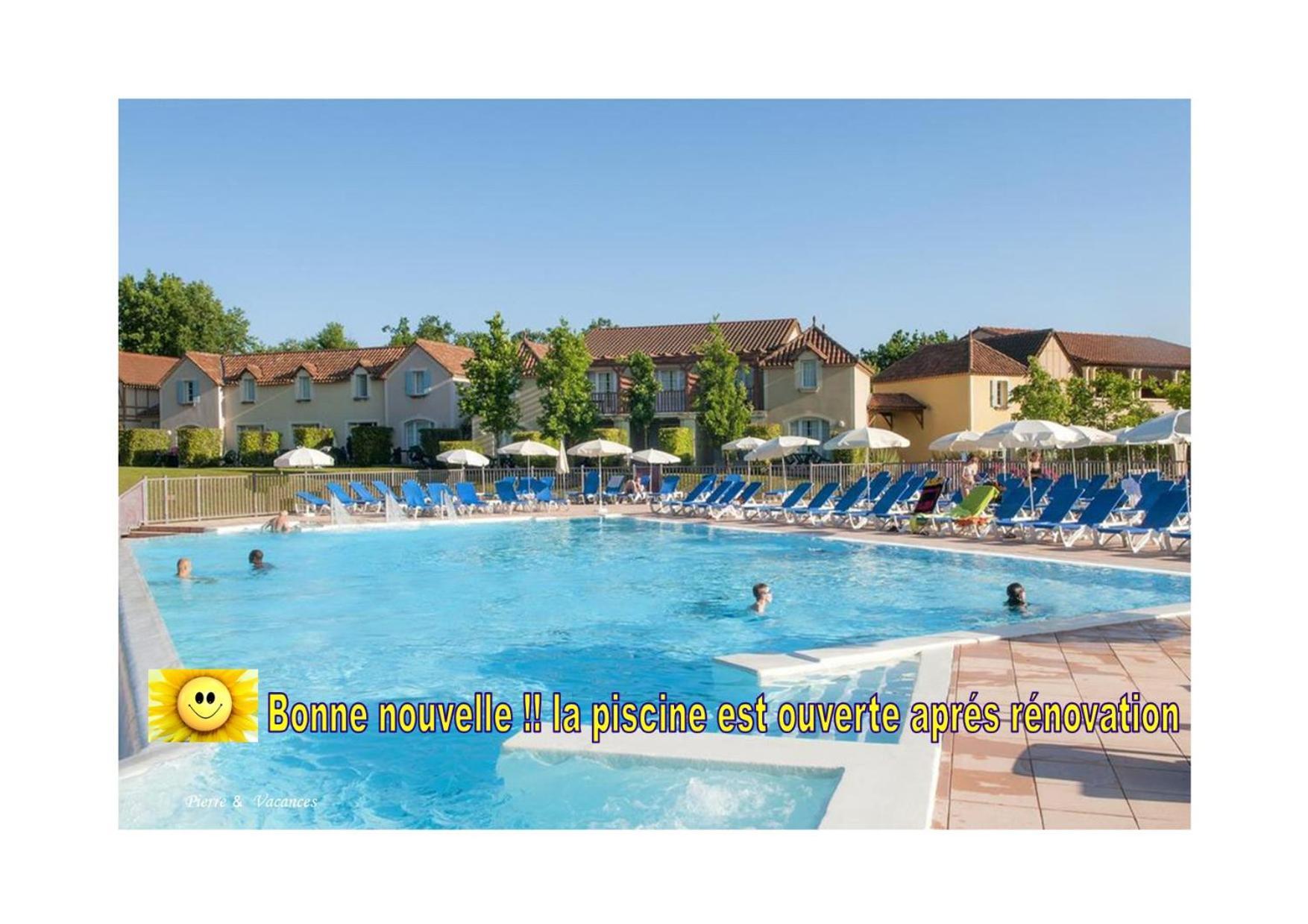 Charmant Appartement Avec Piscine. Monflanquin Exterior foto